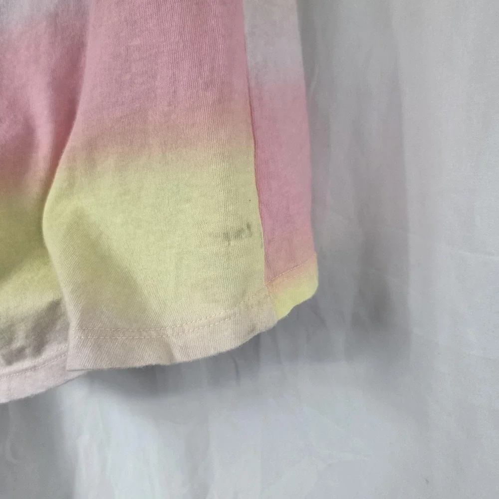 Old Navy Shirt Girls 8 Multicolor Rainbow Stripe Softest Tee Cotton Tagless
